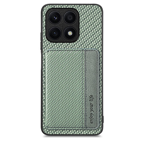 Ultra-thin Silicone Gel Soft Case Cover with Magnetic S02D for Huawei Honor X8a 4G Green