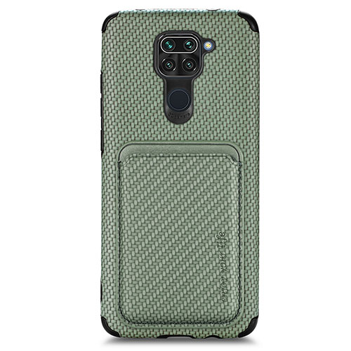 Ultra-thin Silicone Gel Soft Case Cover with Magnetic S02D for Xiaomi Redmi 10X 4G Green