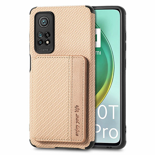 Ultra-thin Silicone Gel Soft Case Cover with Magnetic S02D for Xiaomi Redmi K30S 5G Gold