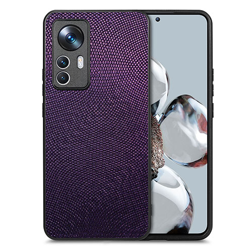 Ultra-thin Silicone Gel Soft Case Cover with Magnetic S02D for Xiaomi Redmi K50 Ultra 5G Purple