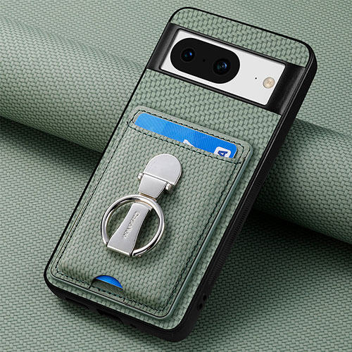 Ultra-thin Silicone Gel Soft Case Cover with Magnetic S03D for Google Pixel 8 5G Green