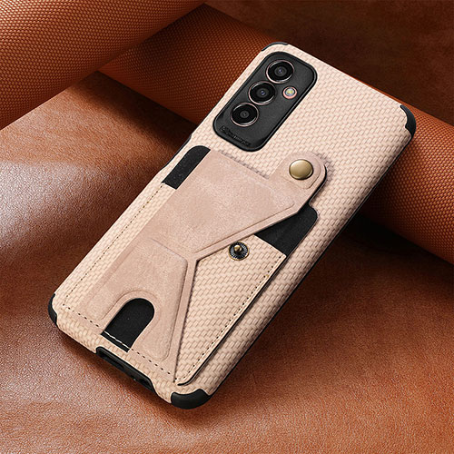 Ultra-thin Silicone Gel Soft Case Cover with Magnetic S03D for Samsung Galaxy F13 4G Gold