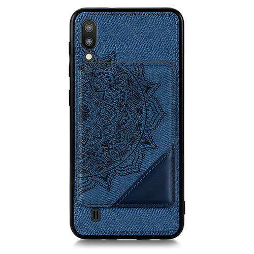 Ultra-thin Silicone Gel Soft Case Cover with Magnetic S03D for Samsung Galaxy M10 Blue