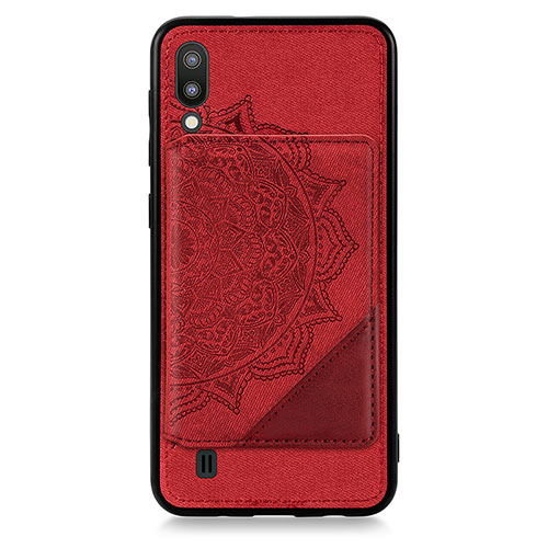 Ultra-thin Silicone Gel Soft Case Cover with Magnetic S03D for Samsung Galaxy M10 Red