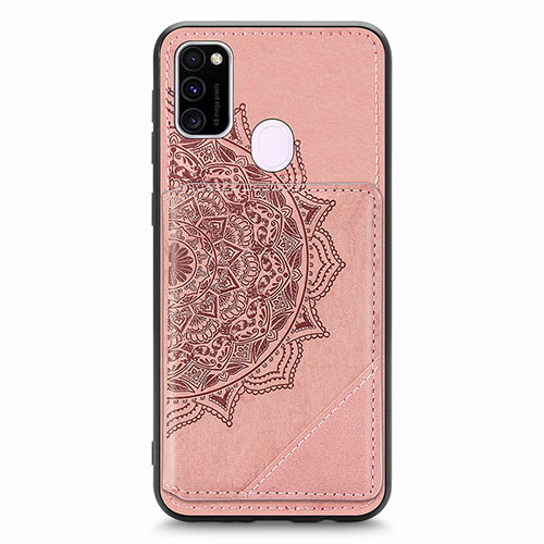 Ultra-thin Silicone Gel Soft Case Cover with Magnetic S03D for Samsung Galaxy M30s Rose Gold