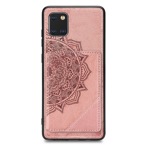 Ultra-thin Silicone Gel Soft Case Cover with Magnetic S03D for Samsung Galaxy Note 10 Lite Rose Gold