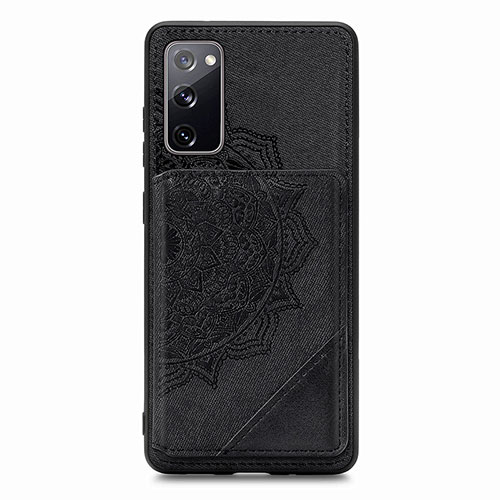 Ultra-thin Silicone Gel Soft Case Cover with Magnetic S03D for Samsung Galaxy S20 Lite 5G Black