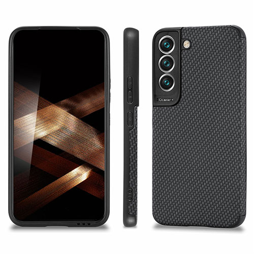 Ultra-thin Silicone Gel Soft Case Cover with Magnetic S03D for Samsung Galaxy S25 Plus 5G Black