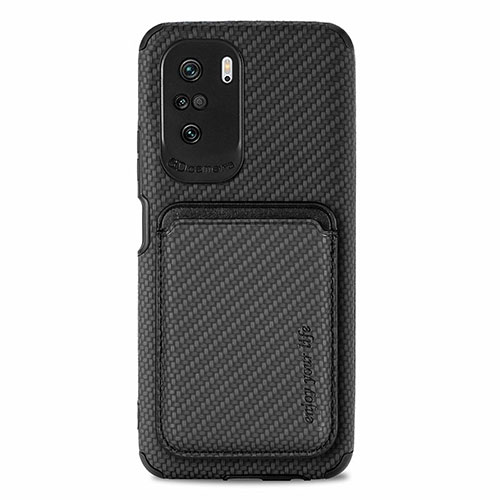 Ultra-thin Silicone Gel Soft Case Cover with Magnetic S03D for Xiaomi Mi 11i 5G Black