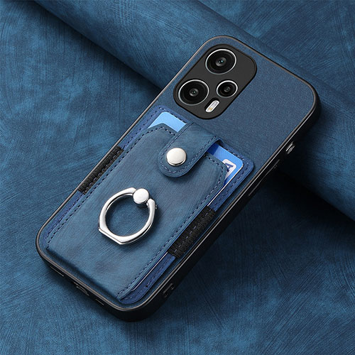 Ultra-thin Silicone Gel Soft Case Cover with Magnetic S03D for Xiaomi Redmi Note 12 Turbo 5G Blue