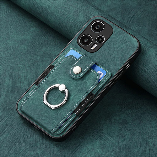 Ultra-thin Silicone Gel Soft Case Cover with Magnetic S03D for Xiaomi Redmi Note 12 Turbo 5G Green