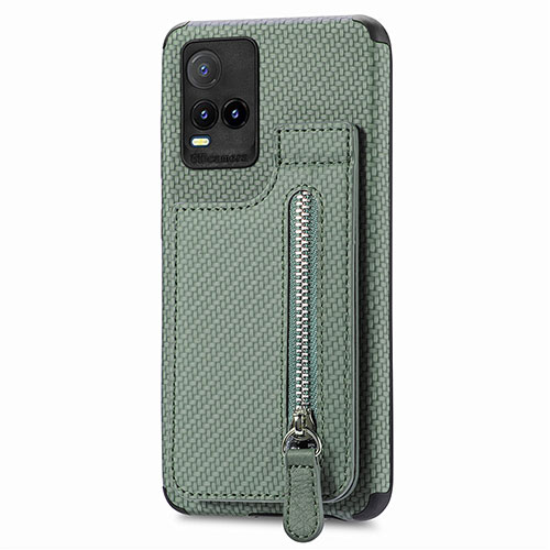 Ultra-thin Silicone Gel Soft Case Cover with Magnetic S04D for Vivo Y33T Green