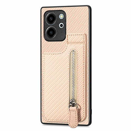 Ultra-thin Silicone Gel Soft Case Cover with Magnetic S05D for Huawei Honor 80 SE 5G Gold