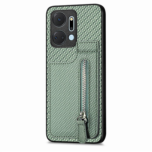 Ultra-thin Silicone Gel Soft Case Cover with Magnetic S05D for Huawei Honor X7a Green