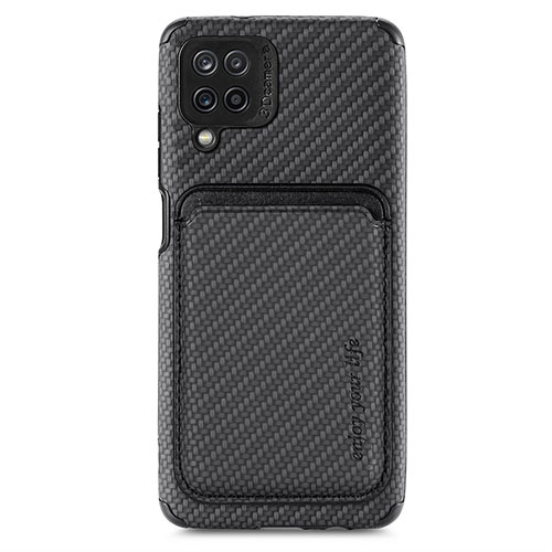 Ultra-thin Silicone Gel Soft Case Cover with Magnetic S05D for Samsung Galaxy A22 4G Black
