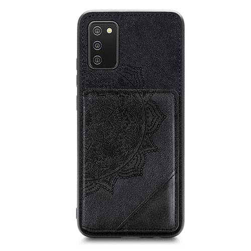 Ultra-thin Silicone Gel Soft Case Cover with Magnetic S05D for Samsung Galaxy F02S SM-E025F Black