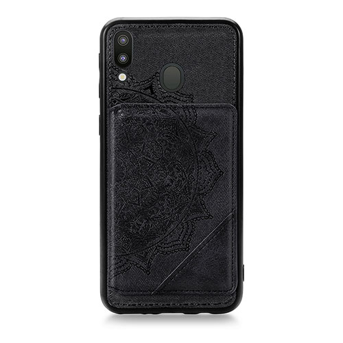 Ultra-thin Silicone Gel Soft Case Cover with Magnetic S05D for Samsung Galaxy M20 Black