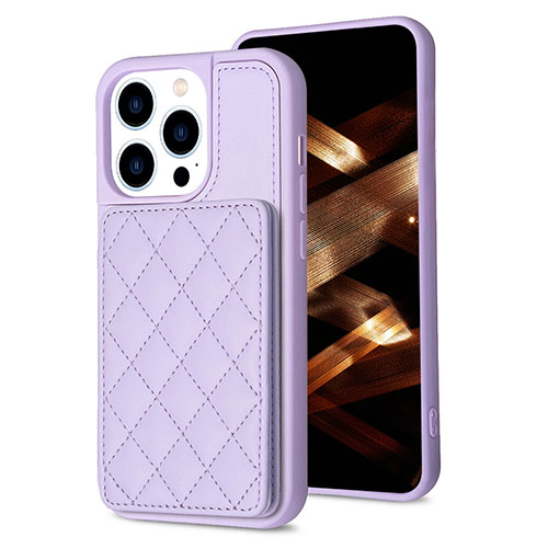 Ultra-thin Silicone Gel Soft Case Cover with Magnetic S10D for Apple iPhone 16 Pro Max Clove Purple