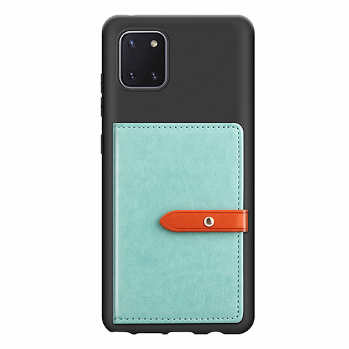 Ultra-thin Silicone Gel Soft Case Cover with Magnetic S10D for Samsung Galaxy Note 10 Lite Green