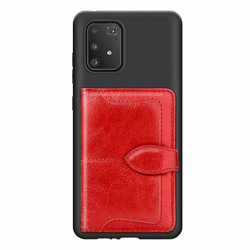 Ultra-thin Silicone Gel Soft Case Cover with Magnetic S11D for Samsung Galaxy M80S Red