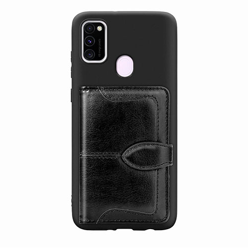 Ultra-thin Silicone Gel Soft Case Cover with Magnetic S12D for Samsung Galaxy M30s Black