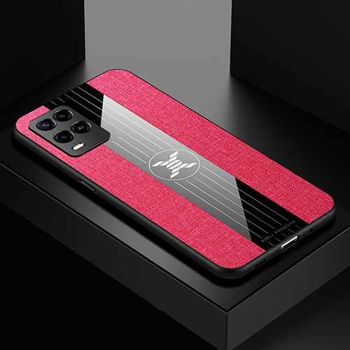 Ultra-thin Silicone Gel Soft Case Cover X01L for Oppo A54 4G Red