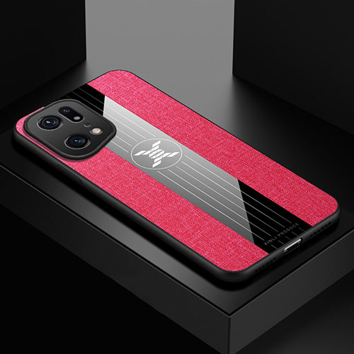 Ultra-thin Silicone Gel Soft Case Cover X01L for Oppo Find X5 Pro 5G Red