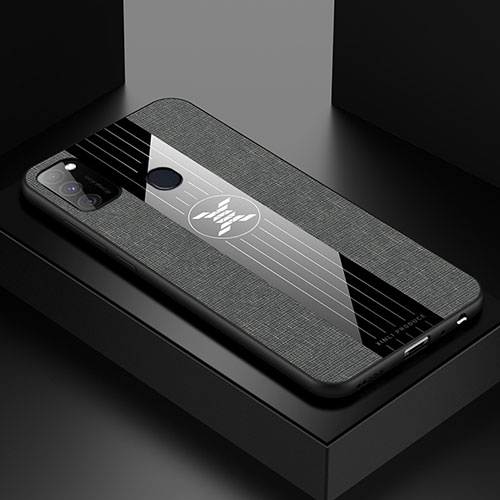 Ultra-thin Silicone Gel Soft Case Cover X01L for Samsung Galaxy M21 Gray