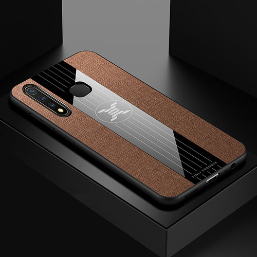 Ultra-thin Silicone Gel Soft Case Cover X01L for Vivo iQOO U3 4G Brown