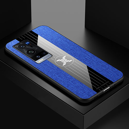 Ultra-thin Silicone Gel Soft Case Cover X01L for Vivo X60 Pro+ Plus 5G Blue