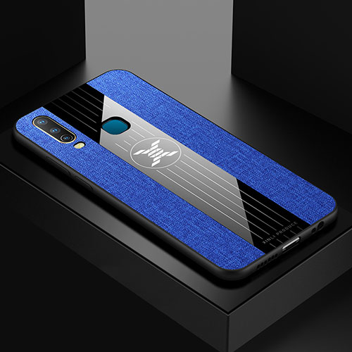 Ultra-thin Silicone Gel Soft Case Cover X01L for Vivo Y11 Blue