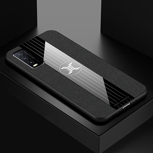 Ultra-thin Silicone Gel Soft Case Cover X01L for Vivo Y20 Black