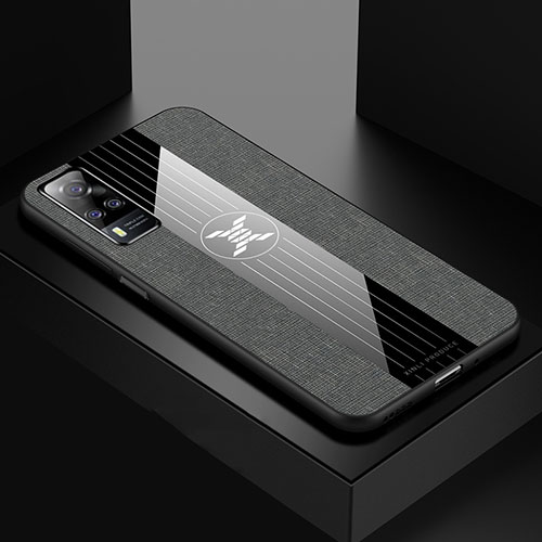 Ultra-thin Silicone Gel Soft Case Cover X01L for Vivo Y31 (2021) Gray