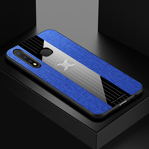 Ultra-thin Silicone Gel Soft Case Cover X01L for Vivo Y5s Blue