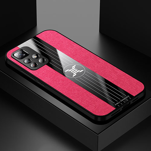 Ultra-thin Silicone Gel Soft Case Cover X01L for Xiaomi Poco M4 Pro 5G Red