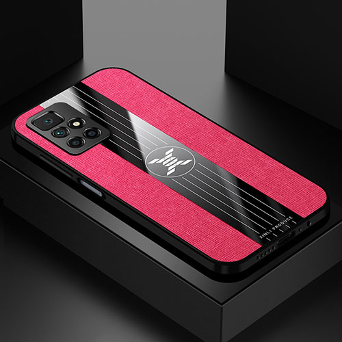 Ultra-thin Silicone Gel Soft Case Cover X01L for Xiaomi Redmi 10 (2022) Red