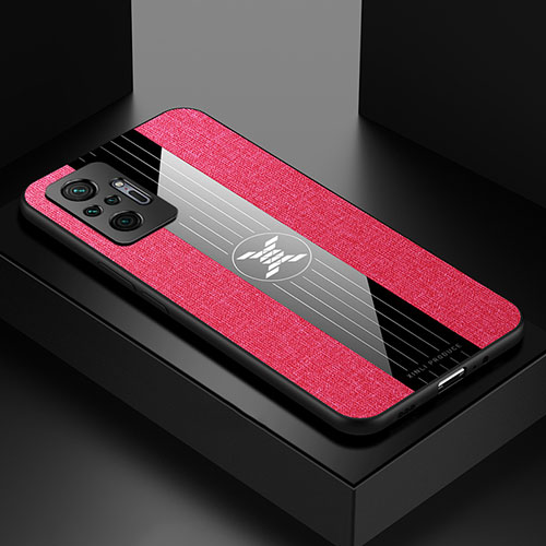 Ultra-thin Silicone Gel Soft Case Cover X01L for Xiaomi Redmi Note 10 Pro 4G Red