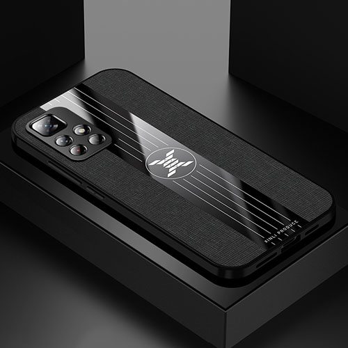 Ultra-thin Silicone Gel Soft Case Cover X01L for Xiaomi Redmi Note 11S 5G Black