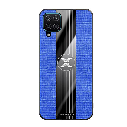 Ultra-thin Silicone Gel Soft Case Cover X02L for Samsung Galaxy A12 Blue