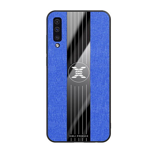 Ultra-thin Silicone Gel Soft Case Cover X02L for Samsung Galaxy A50S Blue