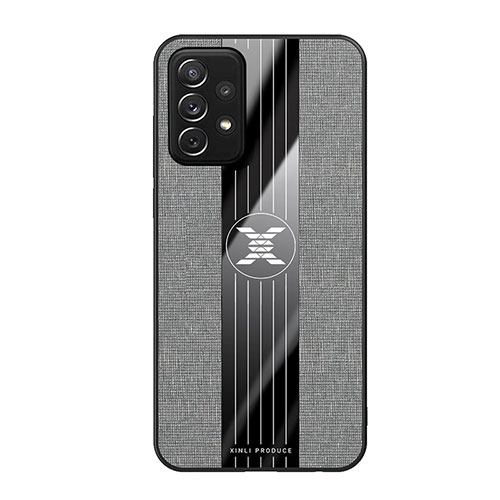Ultra-thin Silicone Gel Soft Case Cover X02L for Samsung Galaxy A72 5G Gray