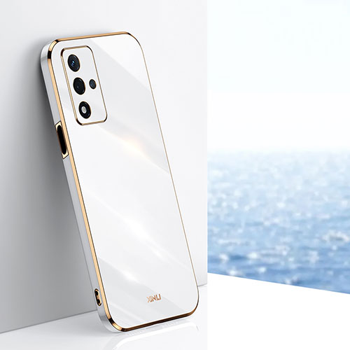 Ultra-thin Silicone Gel Soft Case Cover XL1 for Oppo A93s 5G White