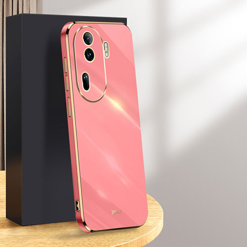 Ultra-thin Silicone Gel Soft Case Cover XL1 for Oppo Reno11 Pro 5G Hot Pink