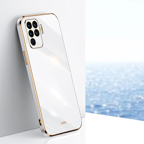 Ultra-thin Silicone Gel Soft Case Cover XL1 for Oppo Reno5 Lite White