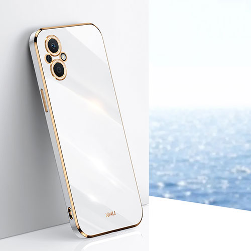 Ultra-thin Silicone Gel Soft Case Cover XL1 for Oppo Reno8 Lite 5G White