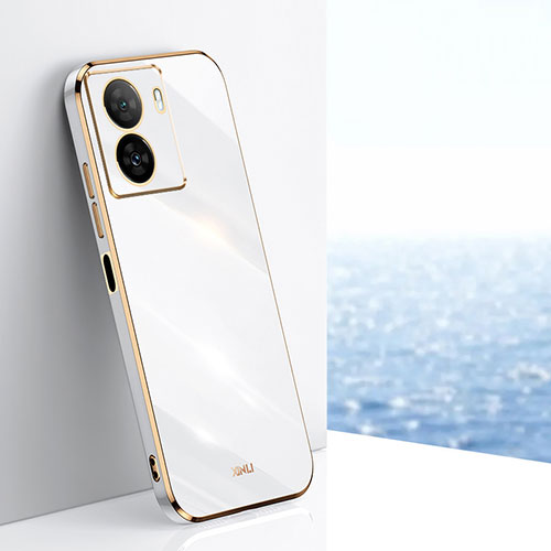 Ultra-thin Silicone Gel Soft Case Cover XL1 for Vivo iQOO Z7x 5G White