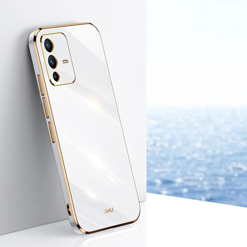 Ultra-thin Silicone Gel Soft Case Cover XL1 for Vivo V23 Pro 5G White