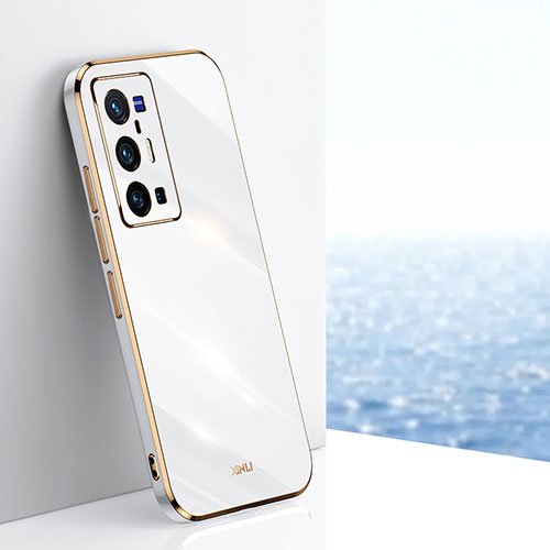 Ultra-thin Silicone Gel Soft Case Cover XL1 for Vivo X70 Pro+ Plus 5G White