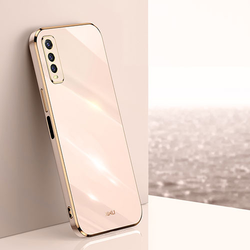 Ultra-thin Silicone Gel Soft Case Cover XL1 for Vivo Y70t 5G Gold