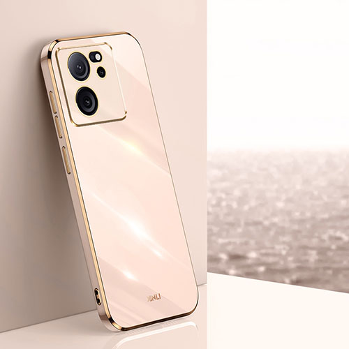 Ultra-thin Silicone Gel Soft Case Cover XL1 for Xiaomi Redmi K60 Ultra 5G Rose Gold